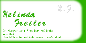 melinda freiler business card